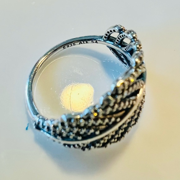 Pandora Light as a Feather Clear CZ Ring, 6 - Picture 2 of 3
